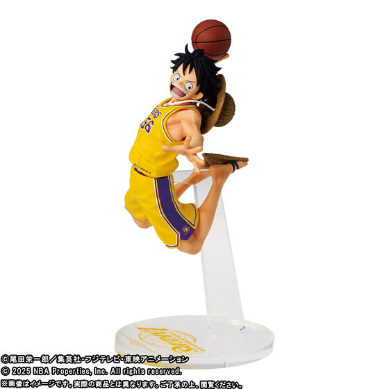 [In stock] BANDAI ONE PIECE × NBA MASTER STARS PIECE THE MONKEY.D.LUFFY - Los Angeles Lakers